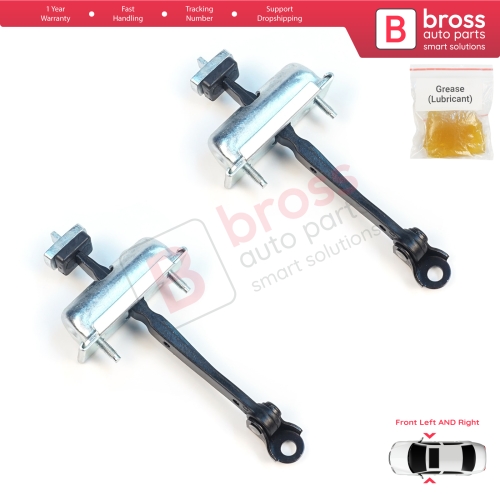 2 Pieces Front Door Stop Check Assy Limiter Strap for Jeep Cherokee MK5 KL 2014-2023 K68103030AD