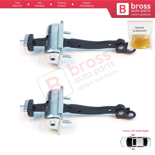 2 Pieces Front Door Stop Check Assy Limiter Strap for Jeep Cherokee MK5 KL 2014-2023 K68103030AD