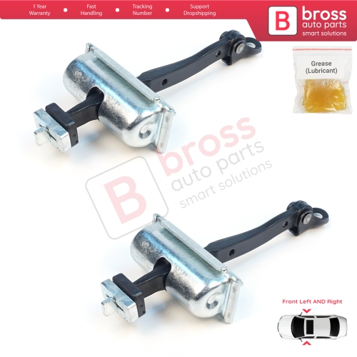 2 Pieces Front Door Stop Check Assy Limiter Strap for Jeep Cherokee MK5 KL 2014-2023 K68103030AD