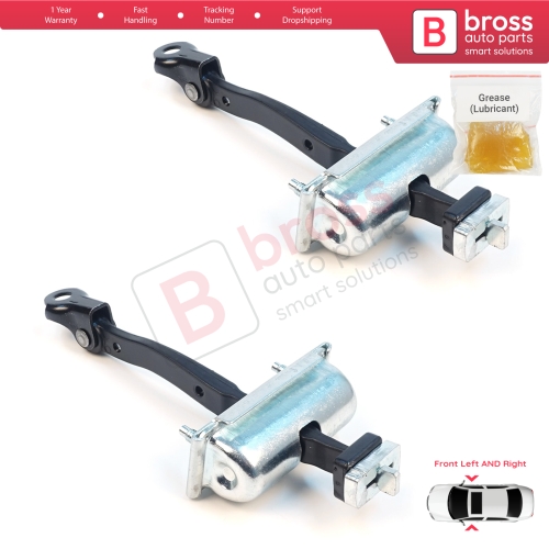 2 Pieces Front Door Stop Check Assy Limiter Strap for Jeep Cherokee MK5 KL 2014-2023 K68103030AD