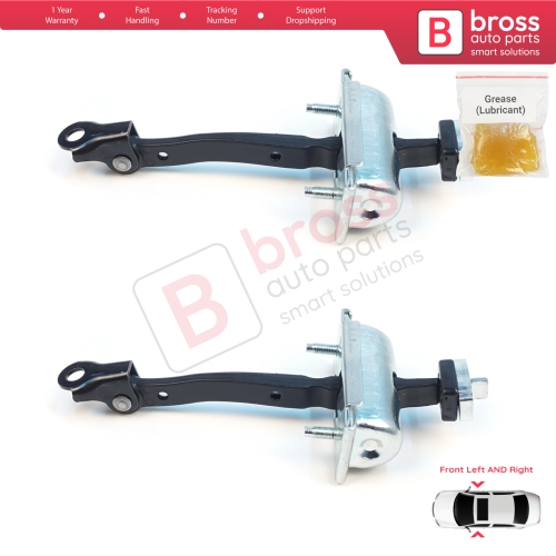 2 Pieces Front Door Stop Check Assy Limiter Strap for Jeep Cherokee MK5 KL 2014-2023 K68103030AD