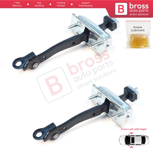 2 Pieces Front Door Stop Check Assy Limiter Strap for Jeep Cherokee MK5 KL 2014-2023 K68103030AD