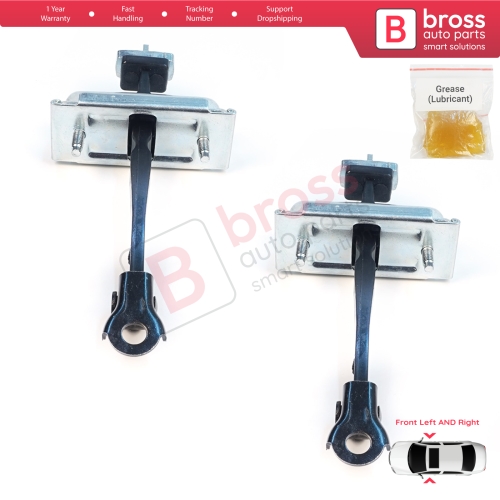2 Pieces Front Door Stop Check Assy Limiter Strap for Jeep Cherokee MK5 KL 2014-2023 K68103030AD