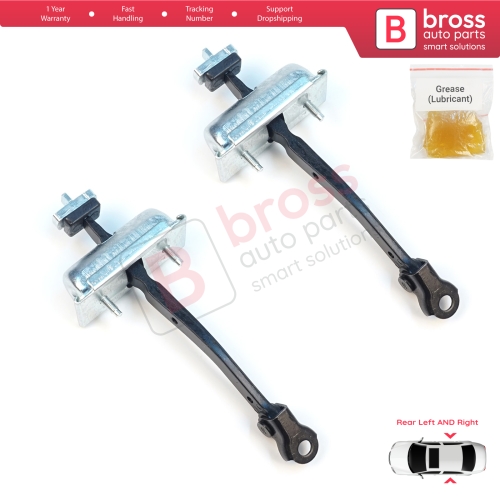 2 Pieces Rear Door Stop Check Assy Limiter Strap for Jeep Cherokee MK5 KL 2014-2023 K68103032AD