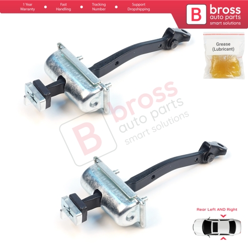 2 Pieces Rear Door Stop Check Assy Limiter Strap for Jeep Cherokee MK5 KL 2014-2023 K68103032AD