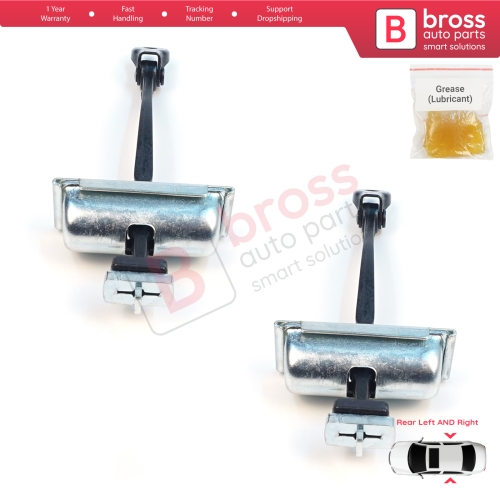 2 Pieces Rear Door Stop Check Assy Limiter Strap for Jeep Cherokee MK5 KL 2014-2023 K68103032AD