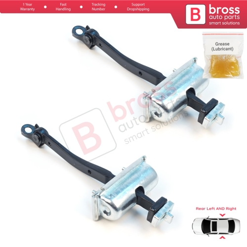 2 Pieces Rear Door Stop Check Assy Limiter Strap for Jeep Cherokee MK5 KL 2014-2023 K68103032AD