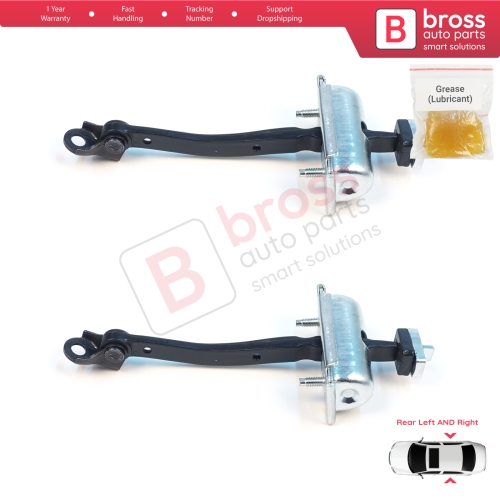 2 Pieces Rear Door Stop Check Assy Limiter Strap for Jeep Cherokee MK5 KL 2014-2023 K68103032AD
