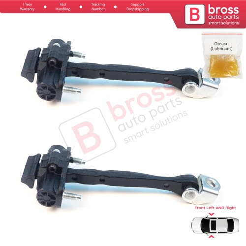 2 Pieces Front Door Stop Check Assy Limiter Strap for Jeep Compass MK2 MP/552 MP M6 MV M7 2017-On 68242951AB