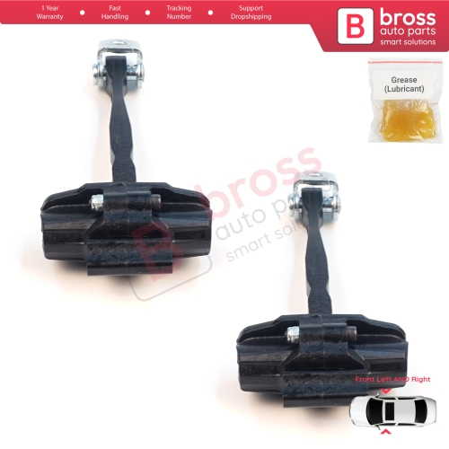 2 Pieces Front Door Stop Check Assy Limiter Strap for Jeep Compass MK2 MP/552 MP M6 MV M7 2017-On 68242951AB