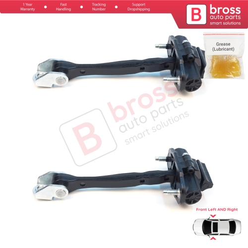 2 Pieces Front Door Stop Check Assy Limiter Strap for Jeep Compass MK2 MP/552 MP M6 MV M7 2017-On 68242951AB