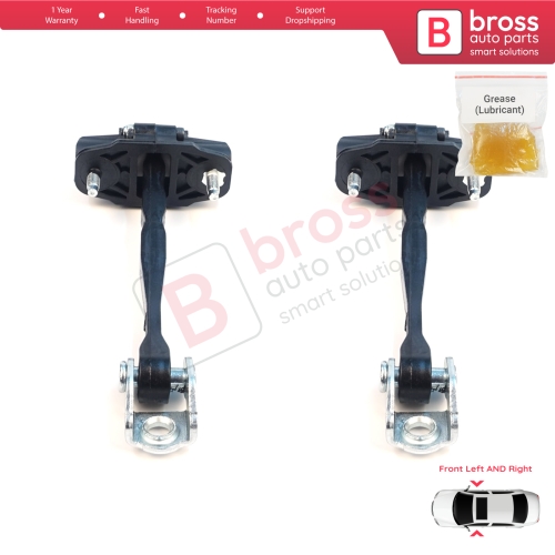 2 Pieces Front Door Stop Check Assy Limiter Strap for Jeep Compass MK2 MP/552 MP M6 MV M7 2017-On 68242951AB