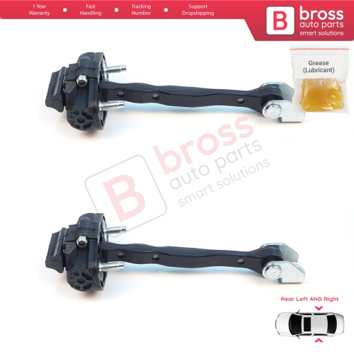 2 Pieces Rear Door Stop Check Assy Limiter Strap for Jeep Compass MK2 MP/552 MP M6 MV M7 2017-On 68243645AB