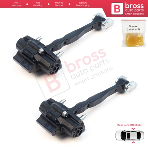 2 Pieces Rear Door Stop Check Assy Limiter Strap for Jeep Compass MK2 MP/552 MP M6 MV M7 2017-On 68243645AB