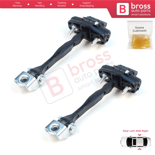 2 Pieces Rear Door Stop Check Assy Limiter Strap for Jeep Compass MK2 MP/552 MP M6 MV M7 2017-On 68243645AB