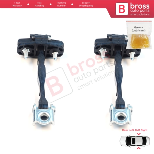 2 Pieces Rear Door Stop Check Assy Limiter Strap for Jeep Compass MK2 MP/552 MP M6 MV M7 2017-On 68243645AB