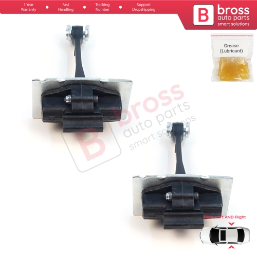 2 Pieces Rear Door Hinge Stop Check Strap Limiter for Citroen C Elysee Peugeot 301 9675207680