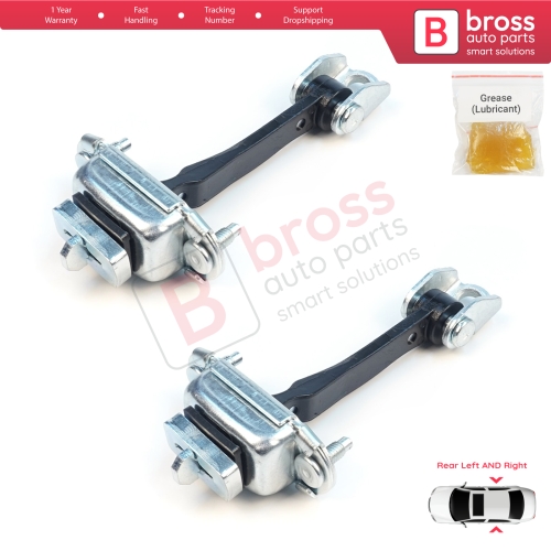 2 Pieces Rear Door Hinge Stop Check Strap Limiter for Peugeot 407 6D 6E 2004-2011 4/5-Door 9181K5