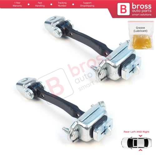 2 Pieces Rear Door Hinge Stop Check Strap Limiter for Peugeot 407 6D 6E 2004-2011 4/5-Door 9181K5