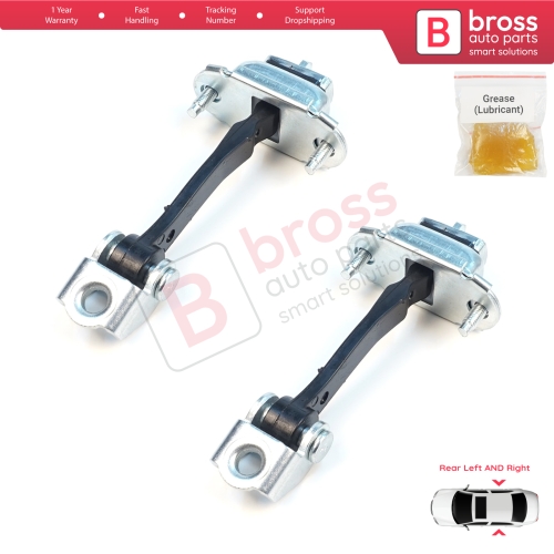 2 Pieces Rear Door Hinge Stop Check Strap Limiter for Peugeot 407 6D 6E 2004-2011 4/5-Door 9181K5
