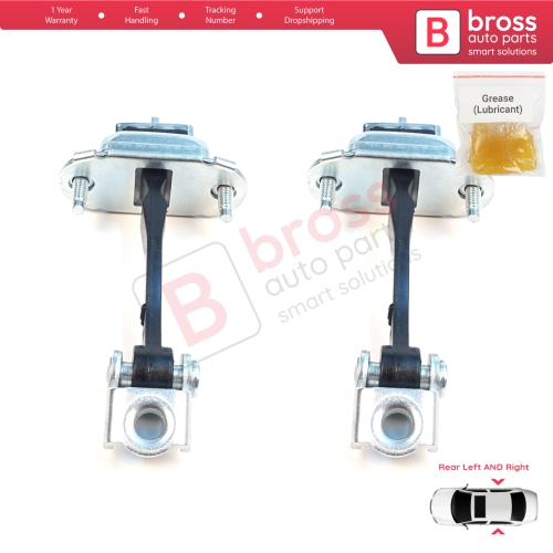 2 Pieces Rear Door Hinge Stop Check Strap Limiter for Peugeot 407 6D 6E 2004-2011 4/5-Door 9181K5