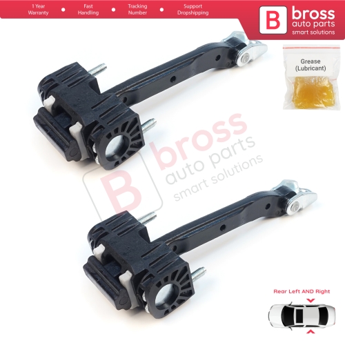 2 Pieces Rear Door Hinge Stop Check Strap Limiter for Volvo S80 XC70 S60 MK2 V70 MK3 XC60 V60 MK1 31298467