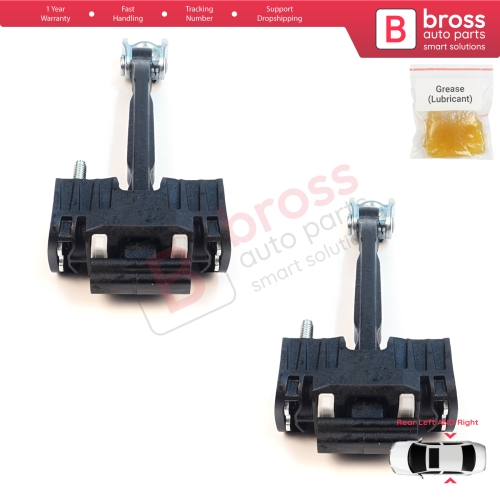 2 Pieces Rear Door Hinge Stop Check Strap Limiter for Volvo S80 XC70 S60 MK2 V70 MK3 XC60 V60 MK1 31298467