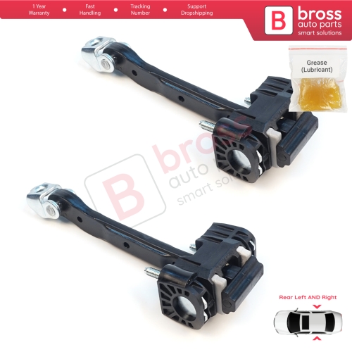 2 Pieces Rear Door Hinge Stop Check Strap Limiter for Volvo S80 XC70 S60 MK2 V70 MK3 XC60 V60 MK1 31298467