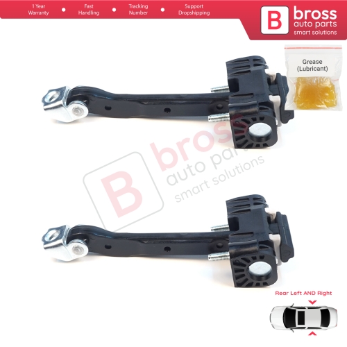 2 Pieces Rear Door Hinge Stop Check Strap Limiter for Volvo S80 XC70 S60 MK2 V70 MK3 XC60 V60 MK1 31298467