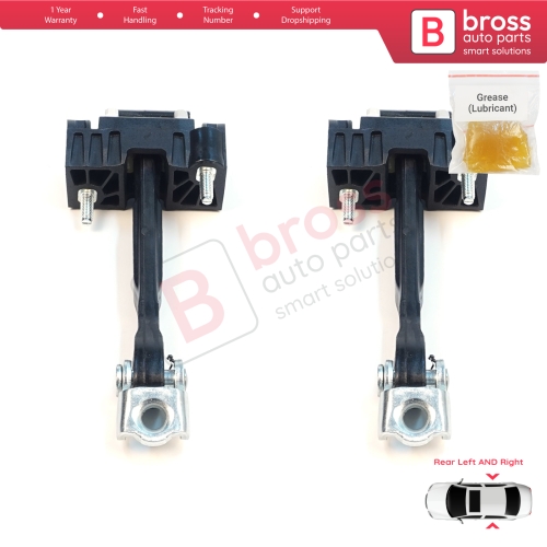2 Pieces Rear Door Hinge Stop Check Strap Limiter for Volvo S80 XC70 S60 MK2 V70 MK3 XC60 V60 MK1 31298467