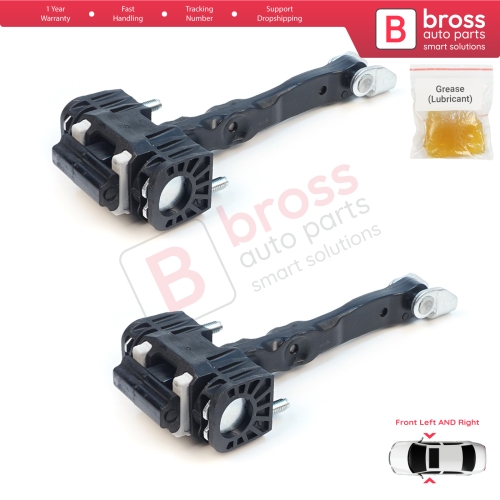 2 Pieces Front Door Hinge Stop Check Strap Limiter for Volvo S40 MK2 544 V50 545 C30 533 31217750