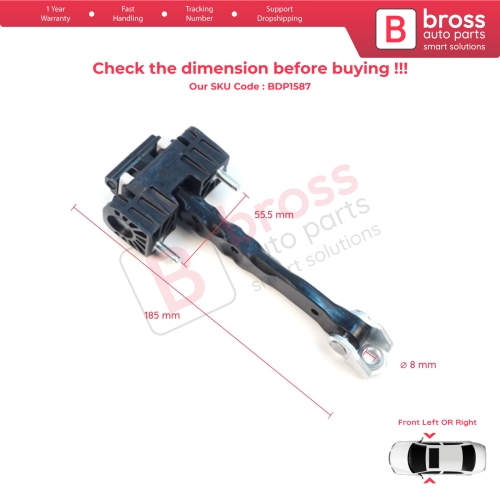 Front Door Hinge Stop Check Strap Limiter for Volvo S40 MK2 544 V50 545 C30 533 31217750