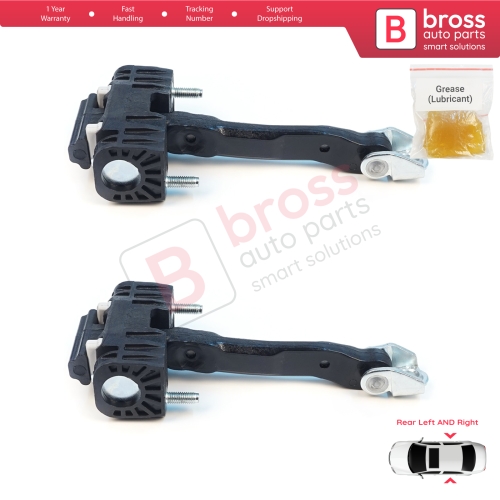 2 Pieces Rear Door Hinge Stop Check Strap Limiter for Volvo S40 MK2 544 V50 545 C30 533 31217751