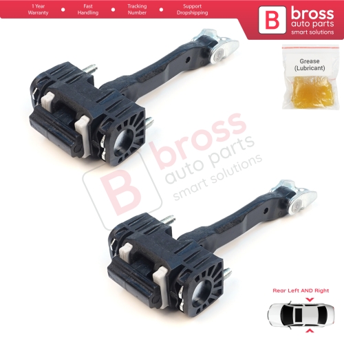 2 Pieces Rear Door Hinge Stop Check Strap Limiter for Volvo S40 MK2 544 V50 545 C30 533 31217751