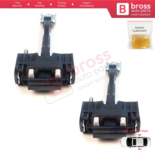 2 Pieces Rear Door Hinge Stop Check Strap Limiter for Volvo S40 MK2 544 V50 545 C30 533 31217751
