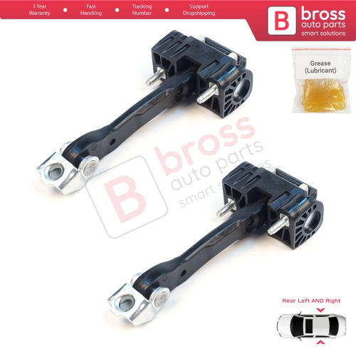 2 Pieces Rear Door Hinge Stop Check Strap Limiter for Volvo S40 MK2 544 V50 545 C30 533 31217751