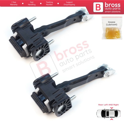 2 Pieces Rear Door Hinge Stop Check Strap Limiter for Volvo V70 MK2 S60 XC90 XC70 Cross Country MK1 31217752