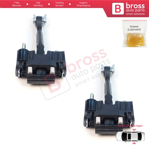 2 Pieces Rear Door Hinge Stop Check Strap Limiter for Volvo V70 MK2 S60 XC90 XC70 Cross Country MK1 31217752