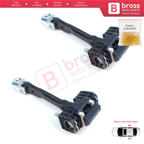 2 Pieces Rear Door Hinge Stop Check Strap Limiter for Volvo V70 MK2 S60 XC90 XC70 Cross Country MK1 31217752