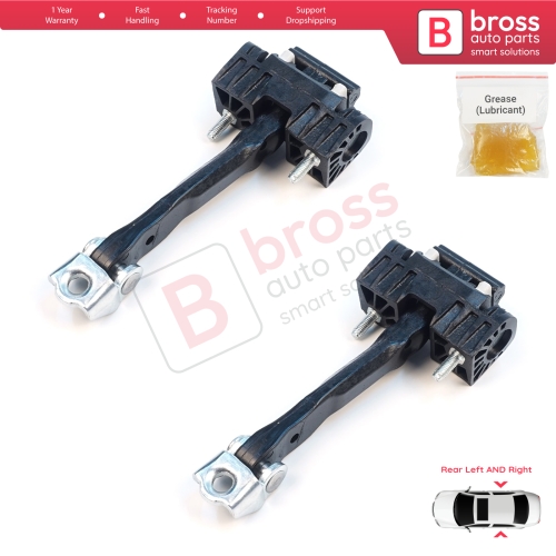 2 Pieces Rear Door Hinge Stop Check Strap Limiter for Volvo V70 MK2 S60 XC90 XC70 Cross Country MK1 31217752