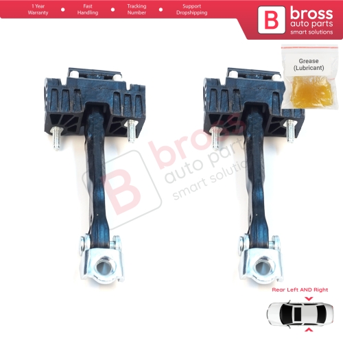 2 Pieces Rear Door Hinge Stop Check Strap Limiter for Volvo V70 MK2 S60 XC90 XC70 Cross Country MK1 31217752