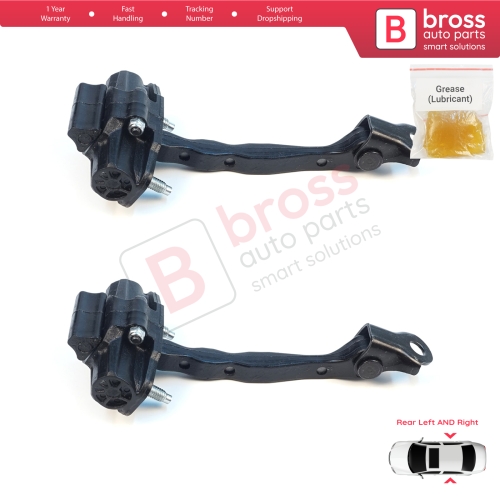 2 Pieces Rear Door Hinge Stop Check Strap Limiter for Tesla Model 3 5YJ3 2017-2023 108950900B