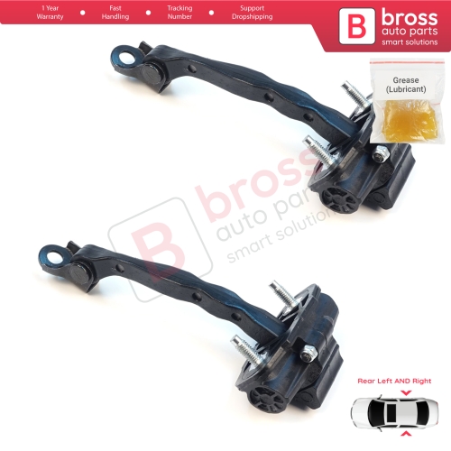 2 Pieces Rear Door Hinge Stop Check Strap Limiter for Tesla Model 3 5YJ3 2017-2023 108950900B