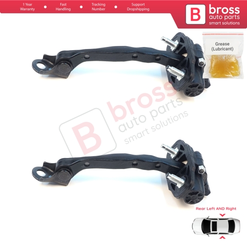 2 Pieces Rear Door Hinge Stop Check Strap Limiter for Tesla Model 3 5YJ3 2017-2023 108950900B