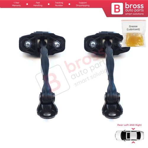 2 Pieces Rear Door Hinge Stop Check Strap Limiter for Tesla Model 3 5YJ3 2017-2023 108950900B