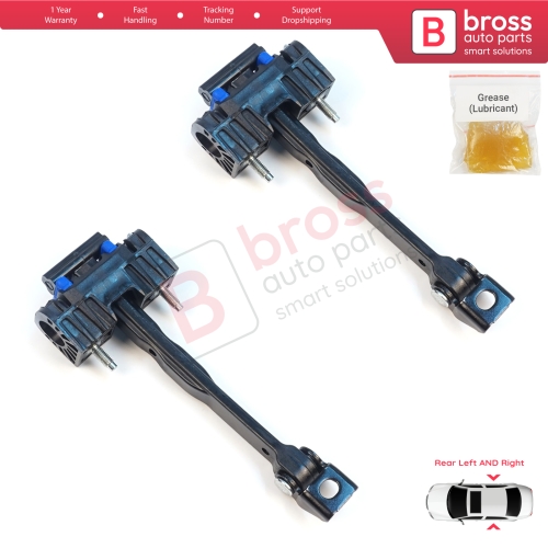 2 Pieces Rear Door Hinge Stop Check Assy Limiter Strap for Mercedes C Class W206 S206 2021-On A2067305802