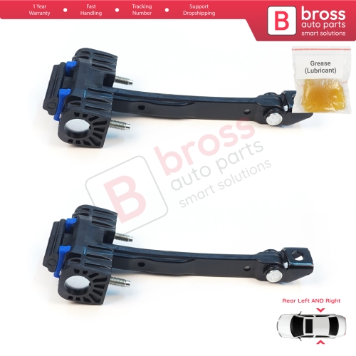 2 Pieces Rear Door Hinge Stop Check Assy Limiter Strap for Mercedes C Class W206 S206 2021-On A2067305802