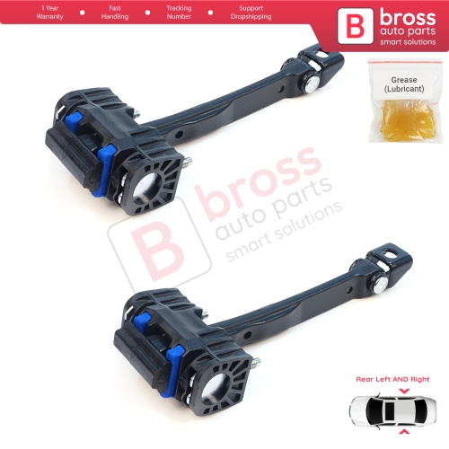 2 Pieces Rear Door Hinge Stop Check Assy Limiter Strap for Mercedes C Class W206 S206 2021-On A2067305802