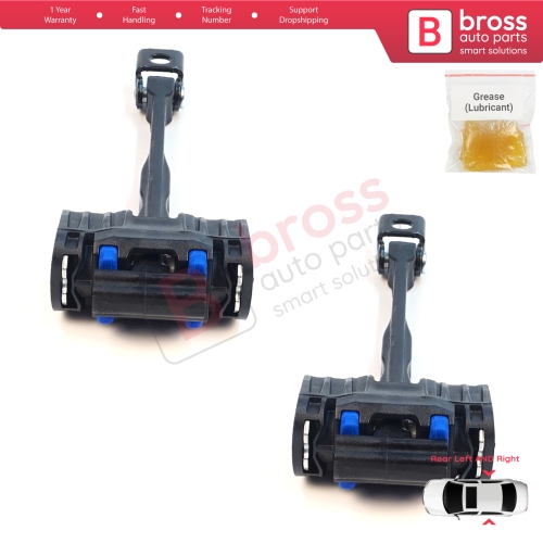 2 Pieces Rear Door Hinge Stop Check Assy Limiter Strap for Mercedes C Class W206 S206 2021-On A2067305802