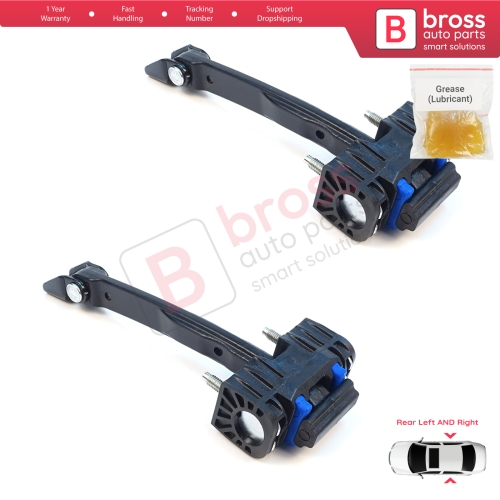 2 Pieces Rear Door Hinge Stop Check Assy Limiter Strap for Mercedes C Class W206 S206 2021-On A2067305802